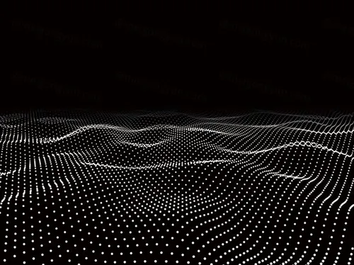 三维抽象线框数字山脉背景 未来科技大数据技术概念 Abstract wireframe background