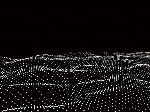 三维抽象线框数字山脉背景 未来科技大数据技术概念 Abstract wireframe background