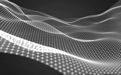 三维抽象线框数字山脉背景 未来科技大数据技术概念 Abstract wireframe background