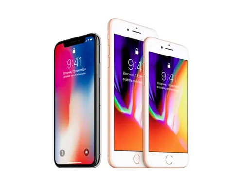 多个角度iPhoneX手机贴图PSD模板iPhone 8 and iPhone X Mockup