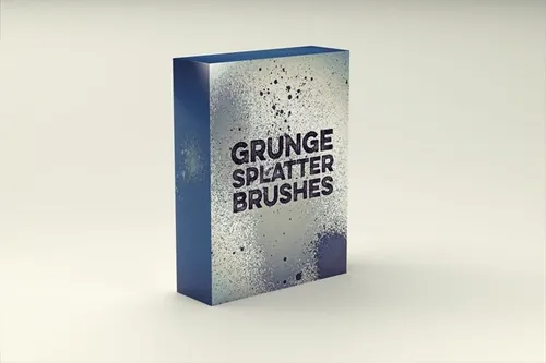 粗糙的墨水纹理笔刷 Grunge Splatter Brus