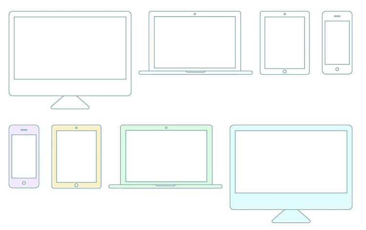 矢量设备Computer Devices - Line Art