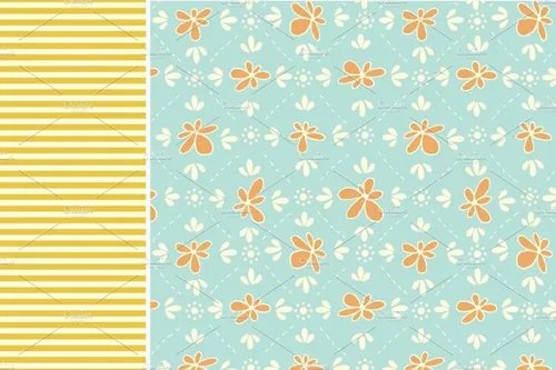 矢量蜂蜜主题无缝背景素材Honey Bee – Seamle