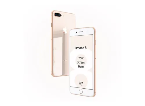 iPhone 8 Plus Screen Showcase Mockup
