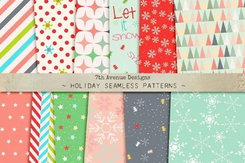 节日背景纹理素材 Holidays Seamless Pat