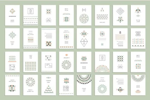 民族部落风格矢量设计素材 Ethnic vector bru