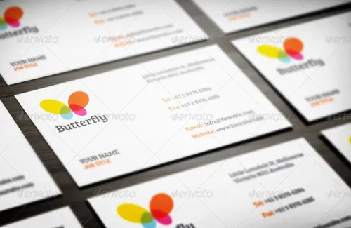 名片贴图样机模型Business Card Mock-up