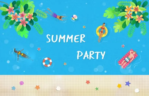 Summer party 夏日假日派对PSD高清分层海报素材 ti389a0705