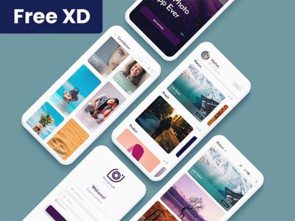 摄影爱好者APP移动界面设计 Photography Portfolio App