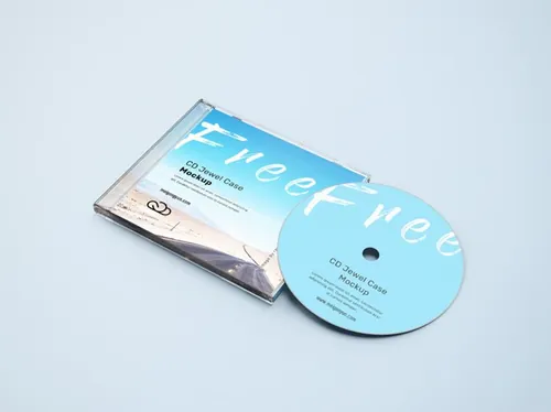光盘品牌VI贴图样机PSD模板素材 CD jewel case mockup