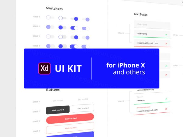 Adobe Xd UI Kit 每日UI源文件分享