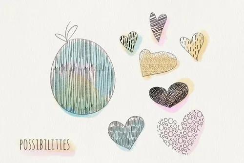 手绘涂鸦背景纹理素材 Doodle-Patterns