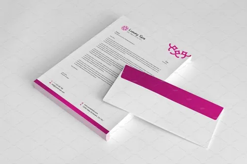 轻奢SPA美容品牌VI设计模板 Luxury-Spa-Stationary-Set