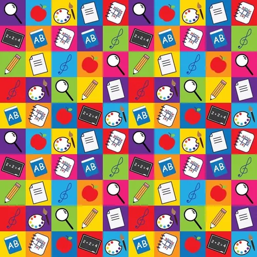 教育图标无缝背景Education concept.