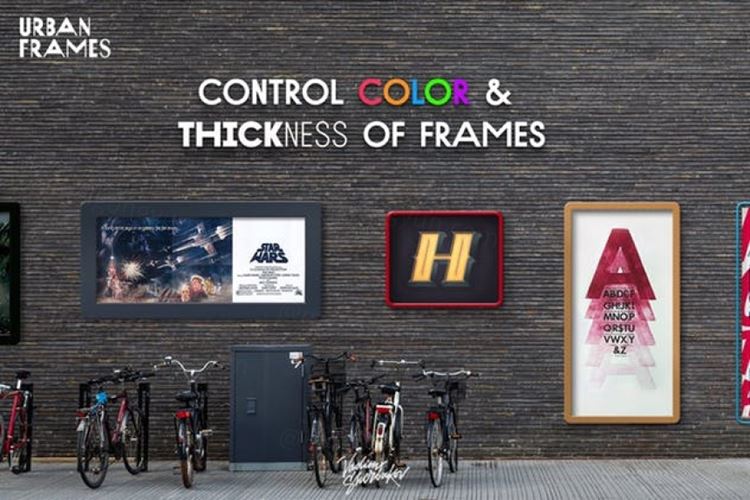 城市户外海报样机模板 Urban Frames mockups
