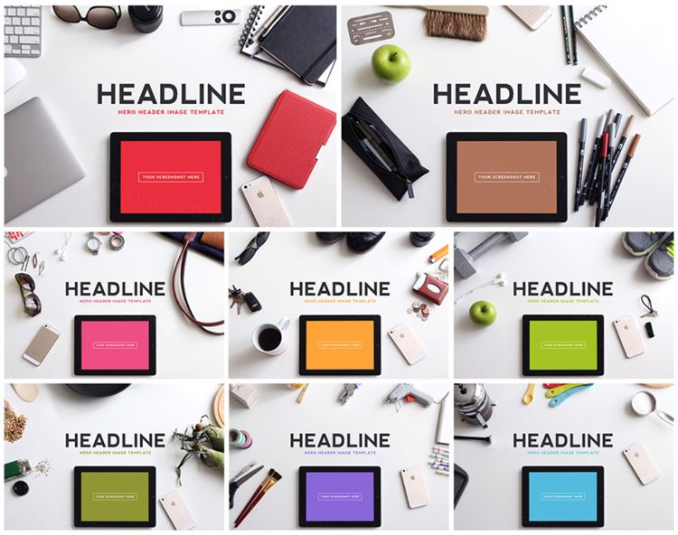 电子设备/办公场景/印刷设计样机模板素材包 Mockup-Anything Bundle