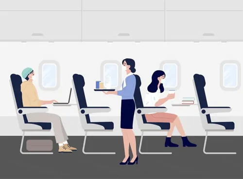 新冠疫情外出工作生活交通旅行社交隔离AI矢量插画