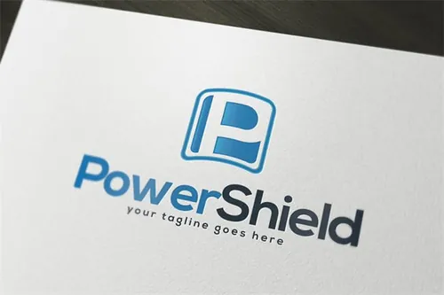 电源保护护盾主题Logo模板 Power-Shield-Logo-Template