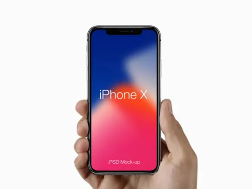 iPhoneX手机贴图PSD模板iPhone X Mockup