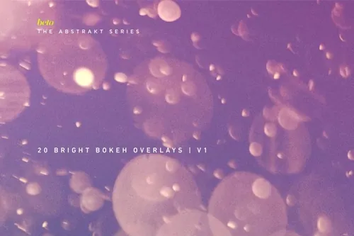 时尚绚丽的彩色散景水泡泡沫叠加背景底纹纹理集合 color-