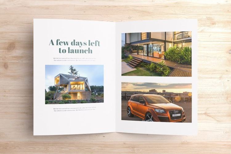 对折小册子样机模板 Bi-Fold-Brochure-Flyer-Mock-ups