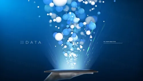 高科技现代手机移动5G通讯高速数据网络传输宣传CG合成概念海报PSD模板