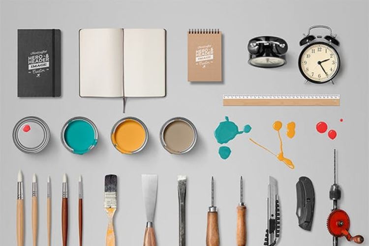 创意文具场景样机模板合集 Hero Image Scene Creator / Mock-Up