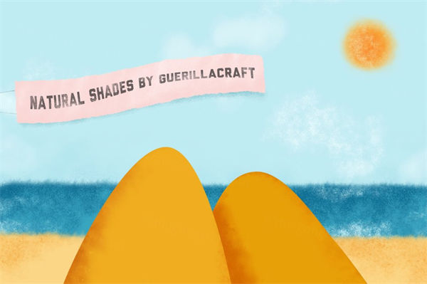 自然的光影阴影笔刷PS画笔 Natural Shades For Ad