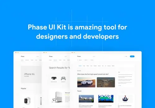 电商网站界面设计应用程序Web UI工具包 Phase UI Kit