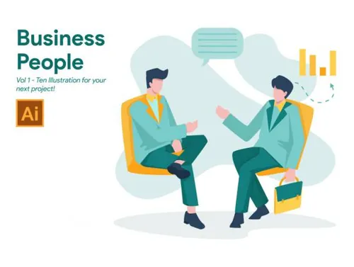 商业人士概念矢量插画素材lt;第一卷gt; Business People Vo