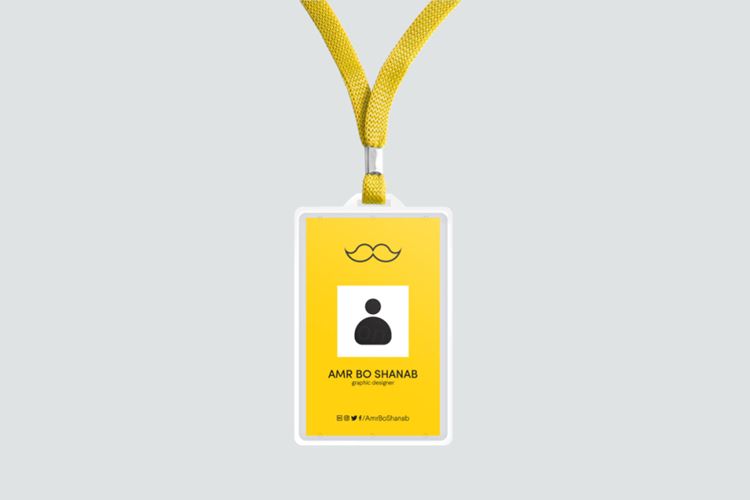 Vertical Pass ID Mockup