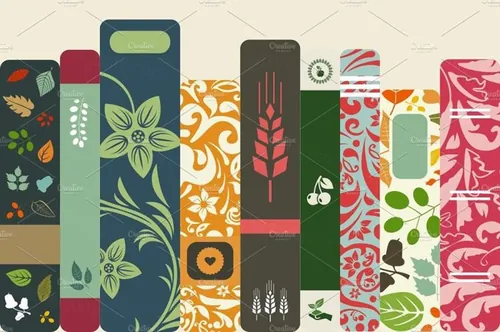 架子上的书矢量插图Book