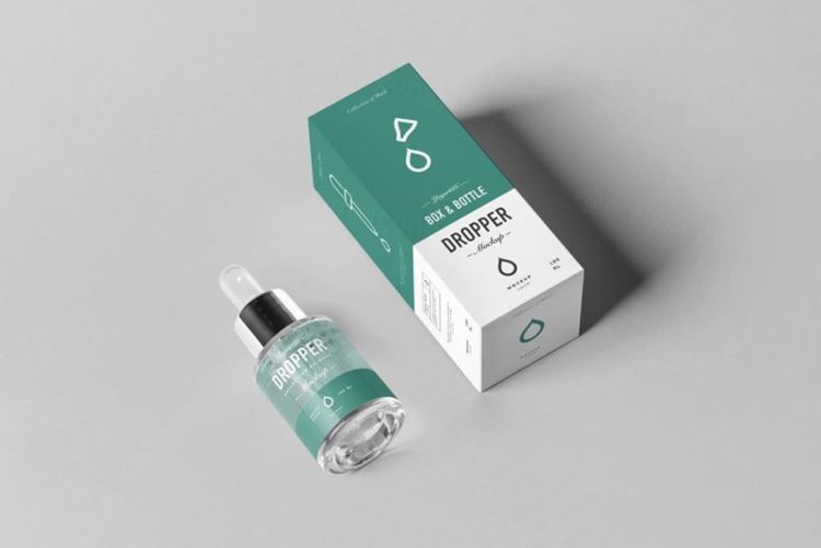 逼真的滴管包装VI样机展示模型dropper-bottle-mock-up-3