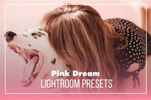 粉桃色旅行社交照片调色滤镜LR预设下载