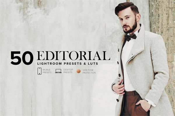 时尚人物摄影照片调色滤镜LR预设 LUT