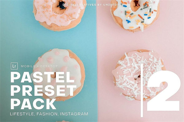 柔和粉彩暖色调照片调色滤镜LR预设下载