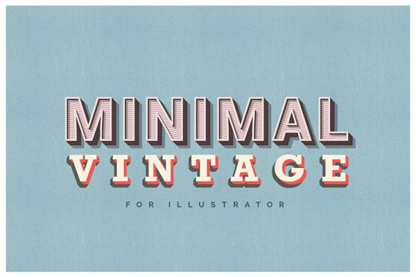 经典简约字体特效 Minimal Vintage – Illustra