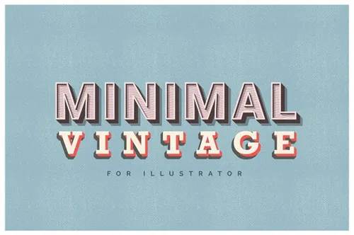 经典简约字体特效 Minimal Vintage – Illustra