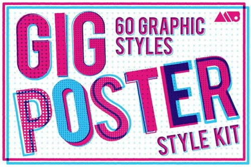 时尚海报模板 Gig Poster Style Kit