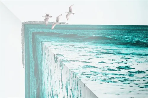 直角折叠透视弯曲效果照片图层PSD模板