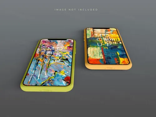 智能手机APP UI设计提案贴图样机PSD模板 Realistic 3d smartphone mockup