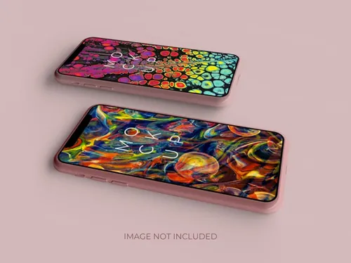 智能手机APP UI设计提案贴图样机PSD模板 Realistic 3d smartphone mockup