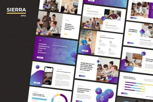 现代风格的商业计划书或工作汇报PPT模板