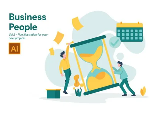 商业人士概念矢量插画素材lt;第二卷gt; Business People Vo