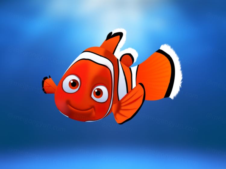 海底总动员尼莫可爱矢量插画素材免费下载 Finding Nemo Illustration