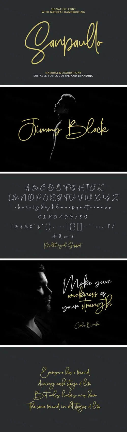 圣保罗签名字体 羽毛制成的墨水字体