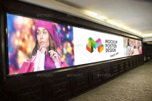 户外标识模型PSD贴图模板10 Urban Banner , Billboard , Poster and Sliding Doo