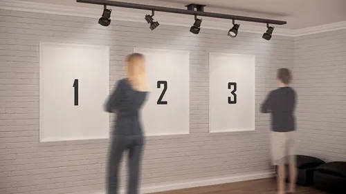 画廊场景画框模型PSD贴图模板The Gallery 2 + Museum MockUp Bundle