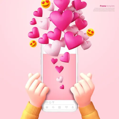 SNS社交网络Ins评论点赞留言通讯3D合成样机PSD海报模板