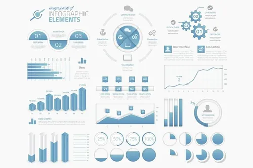 Mega pack of infographic elements